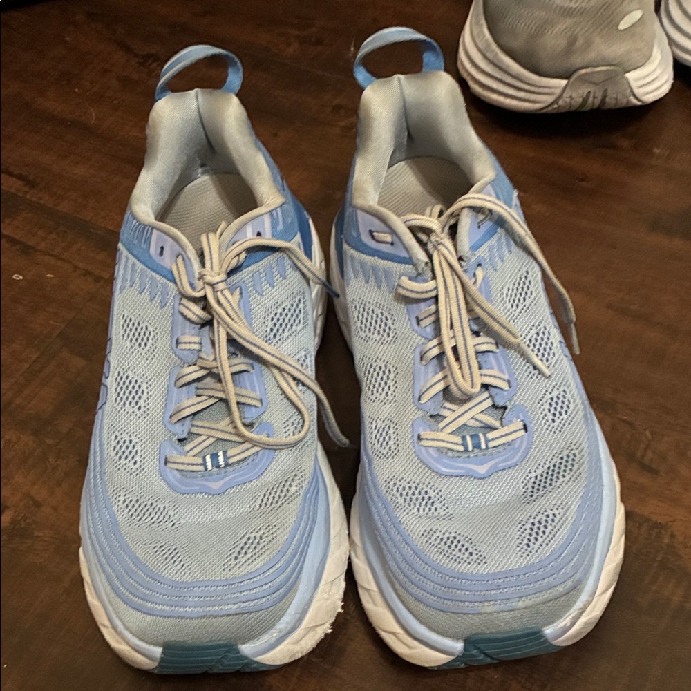 Hoka One One Light Blue Athletic Shoes